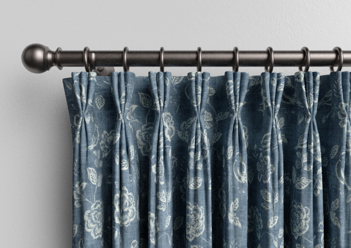 Bird Garden, Denim - Made to Measure Curtains - Image 11